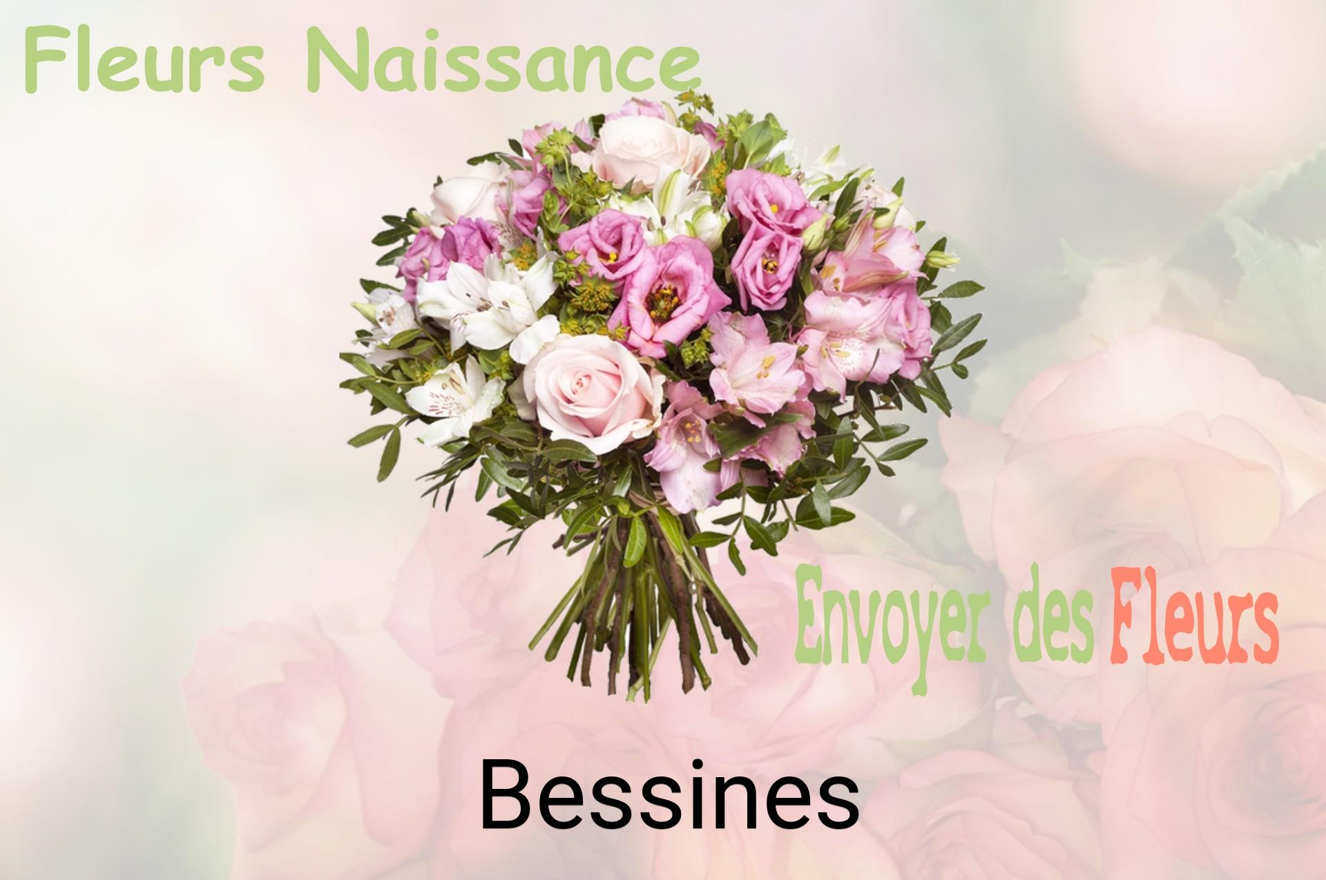 Bouquet de fleurs de naissance livré à Bessines